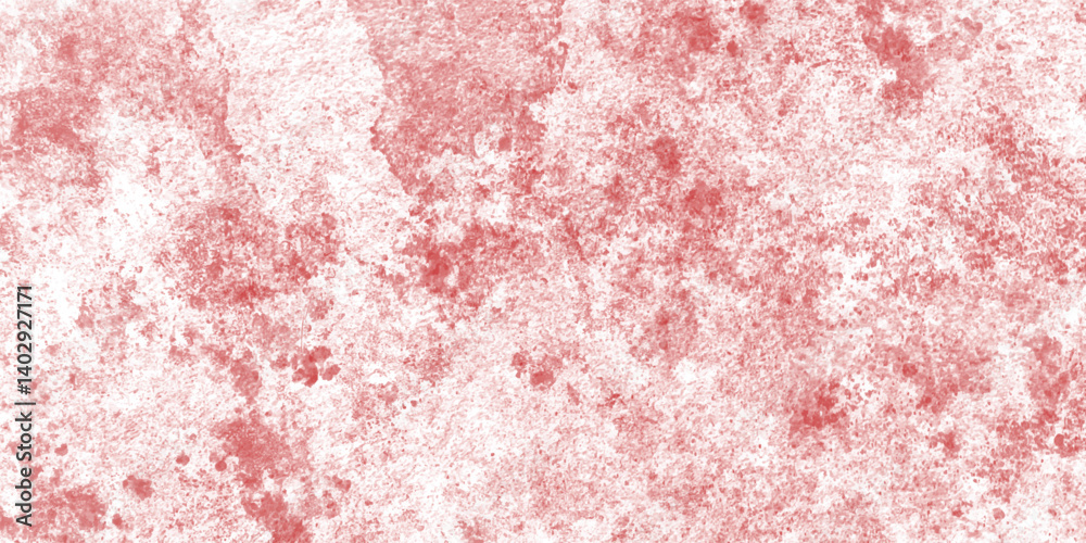 Fototapeta premium Cracked and weathered red paint on concrete background texture