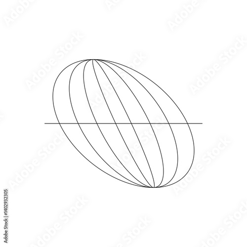 vector illustration of a globe