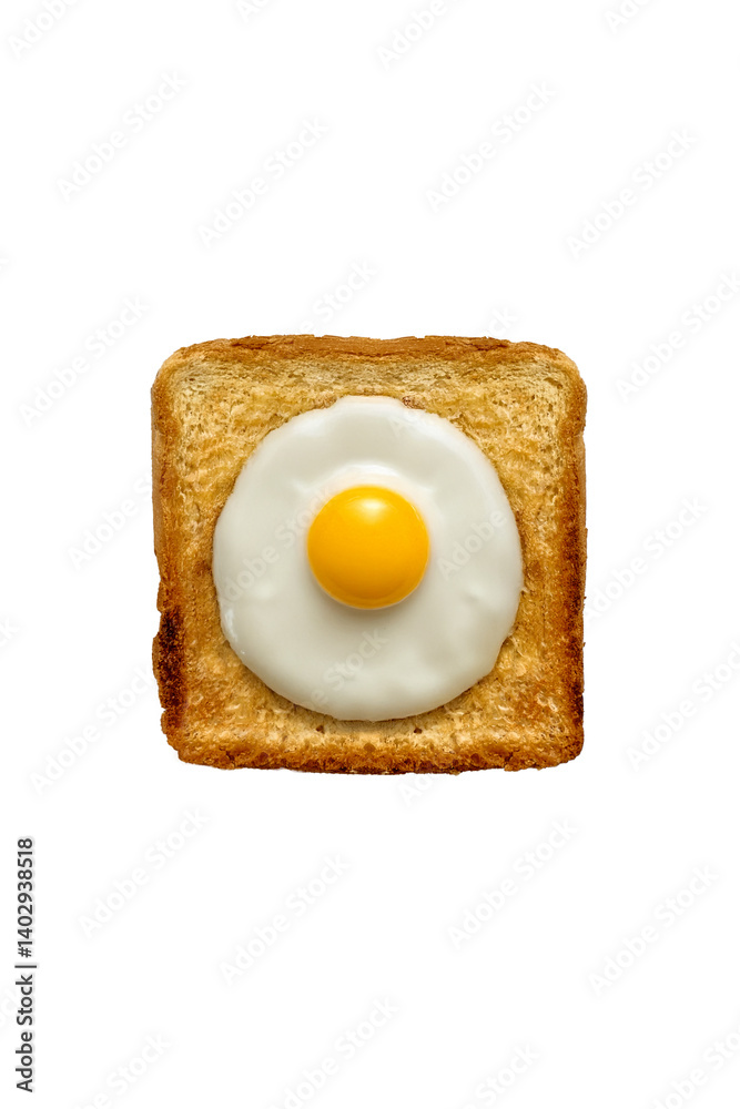 Sandwich toast with scrambled eggs breakfast photo without background