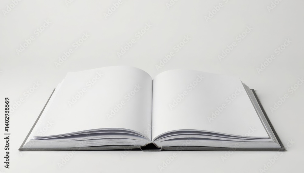 Minimalist vertical photo album with blank white pages and clean edges, design, album Minimalist vertical photo album with blank white pages and clean edges, design, album