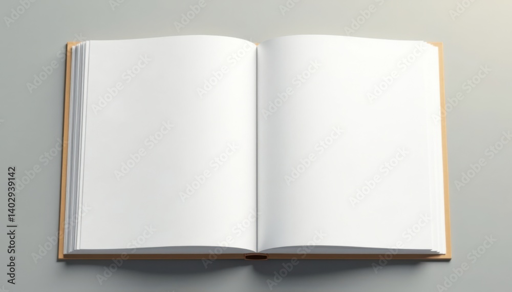 Minimalist paper album with blank pages, empty space, and clean layout, layout, empty space Minimalist paper album with blank pages, empty space, and clean layout, layout, empty space