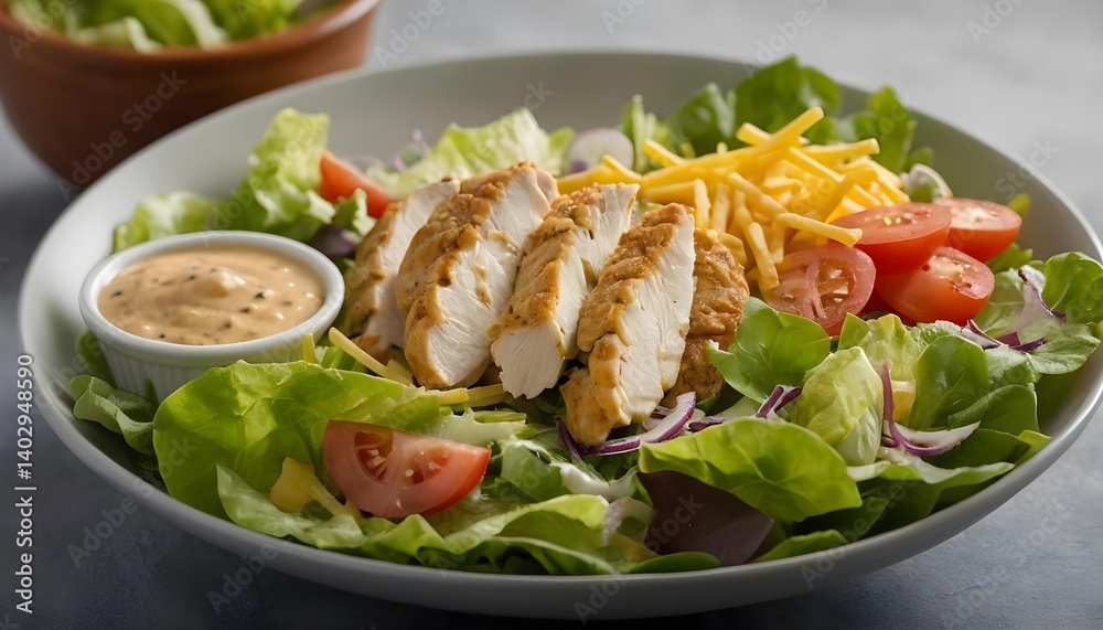 Grilled Chicken Salad with Creamy Dressing Grilled Chicken Salad with Creamy Dressing