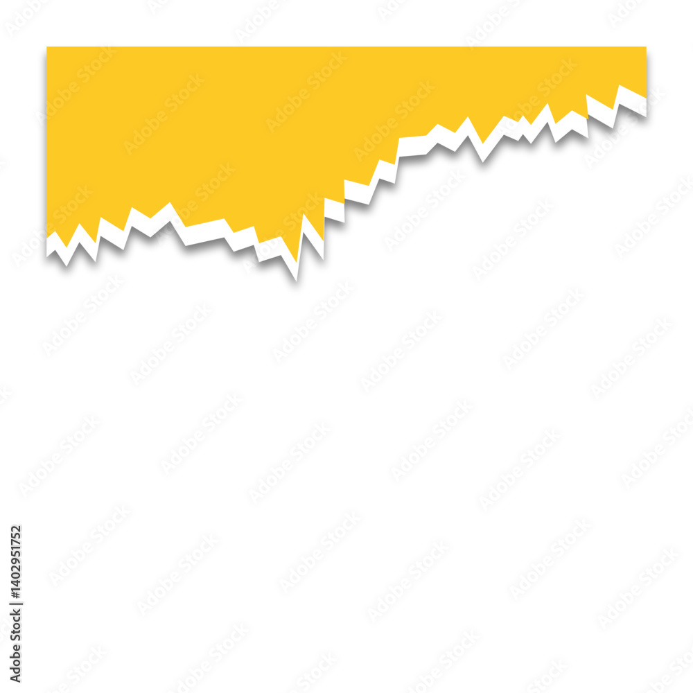 Yellow Torn Paper Shapes Yellow Torn Paper Shapes