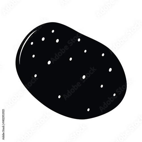 Isolated Potato Fresh Vegetable Art