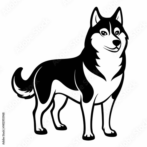 vector illustration of dog