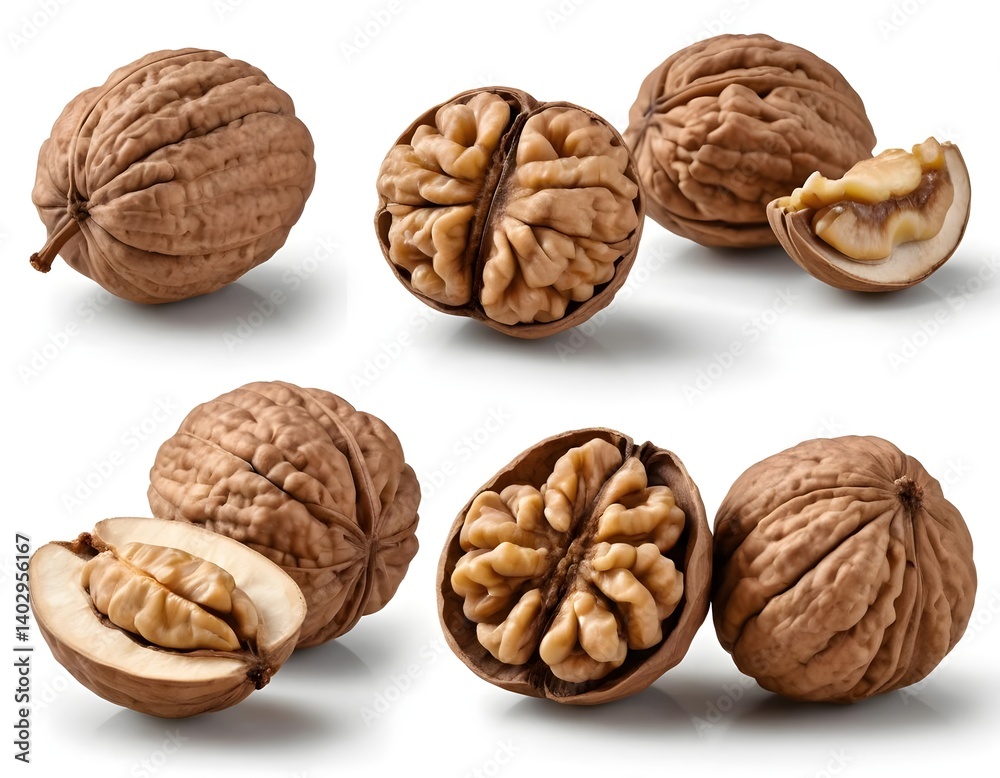 Walnuts in Shell and Halved Walnuts in Shell and Halved