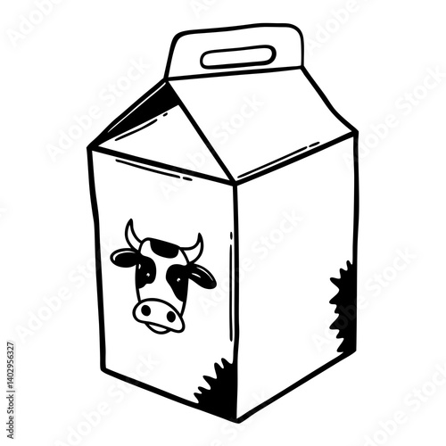 illustration of milk carton