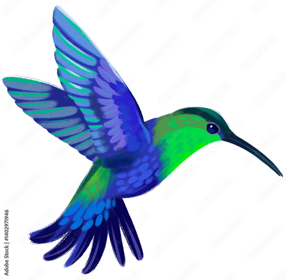 Obraz premium Hummingbird Flying