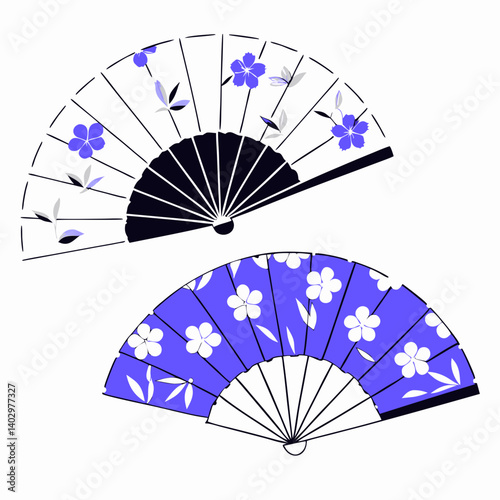 hand fan with a fan