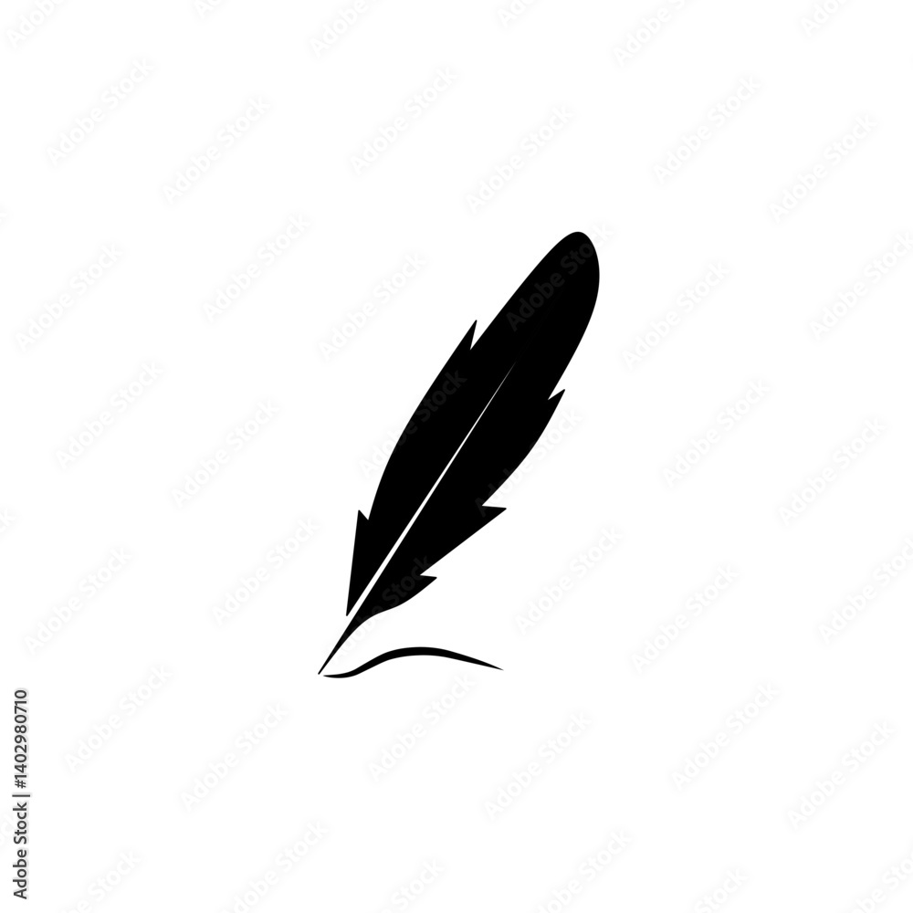feather pen and ink feather pen and ink