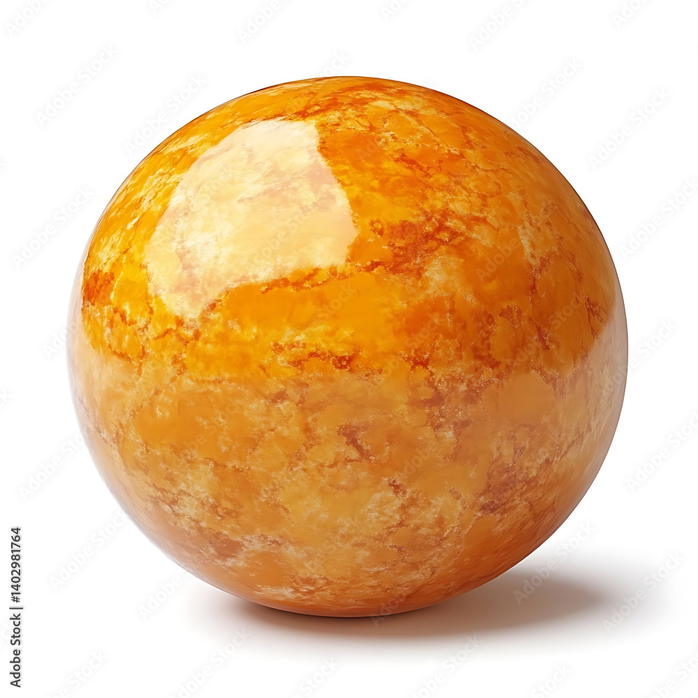 A perfectly round, golden donut with a smooth, glossy glaze A perfectly round, golden donut with a smooth, glossy glaze