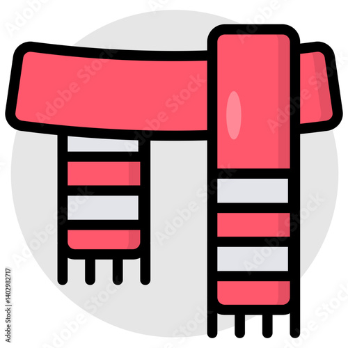 Premium download icon of wool muffler 