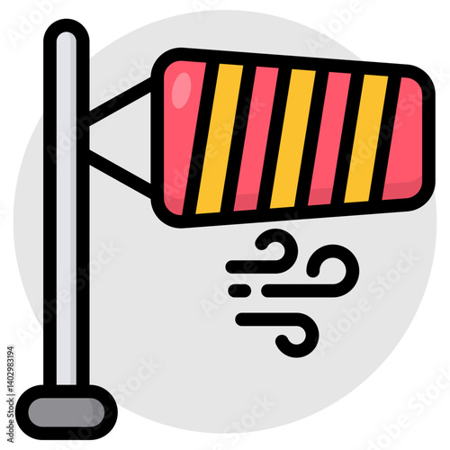 Premium download icon of windsock