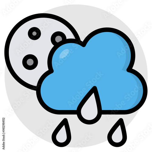 Rainfall icon in perfect design