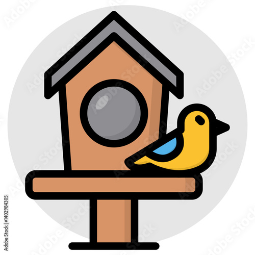 Premium download icon of birdhouse 