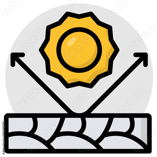 A unique design icon of solar repellent 