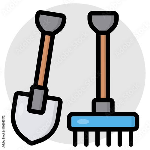Perfect design icon of gardening tools