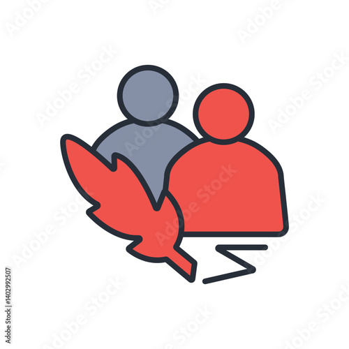 author icon. vector.Editable stroke.linear style sign for use web design,logo.Symbol illustration.