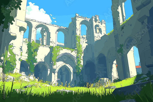 ancient castle ruins