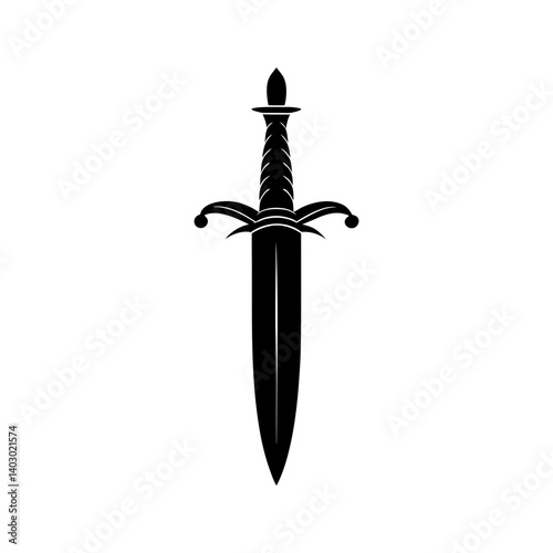 Dagger Silhouette vector illustration