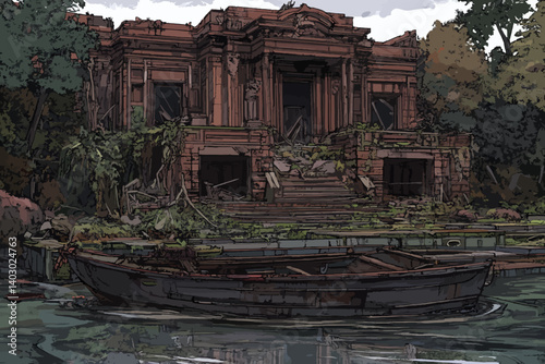 Old house destroyed 
