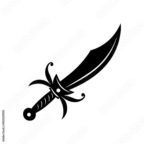 Cutlass Silhouette vector illustration