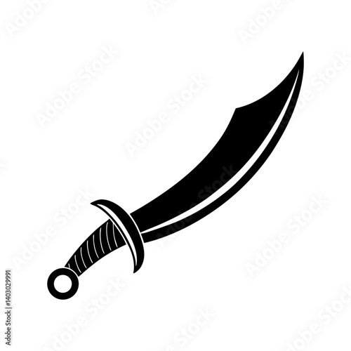 Cutlass Silhouette vector illustration
