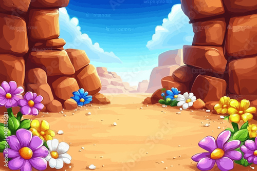 Desert vector illustration 