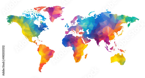 Fototapeta Naklejka Na Ścianę i Meble -  PNG World map white background creativity.