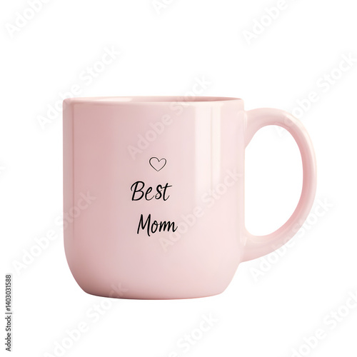 pastel pink mug mockup with small heart and 