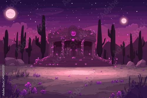 Night in the desert 