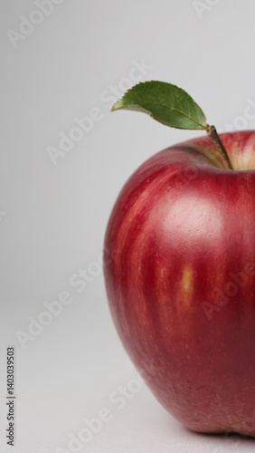 Red Apple Isolated on Solid Background