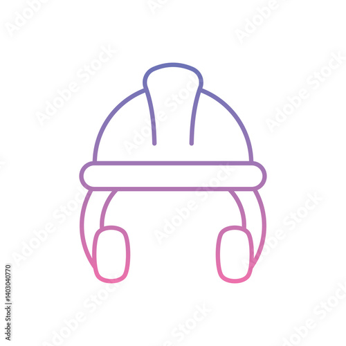 Hard Hat Icon vector stock illustration