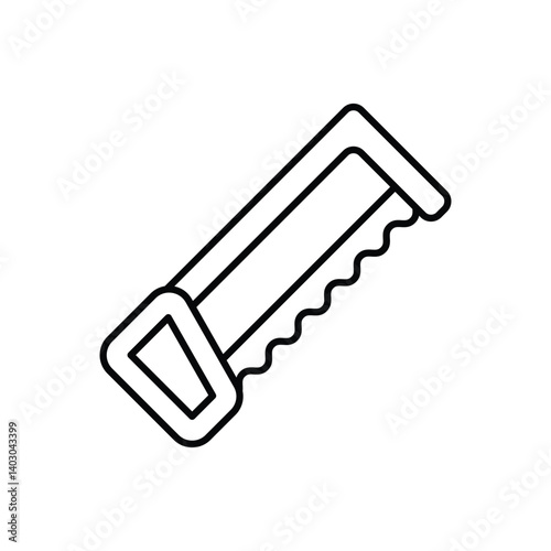 Hand Saw Icon vector stock illustration