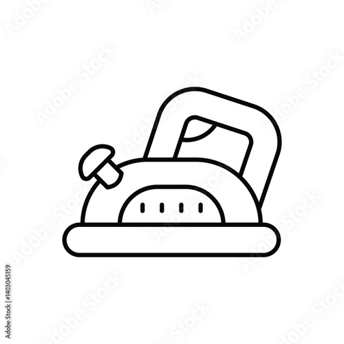 Electric Planer Icon vector stock illustration