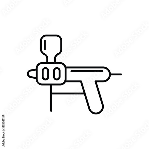Caulking Gun Icon vector stock illustration