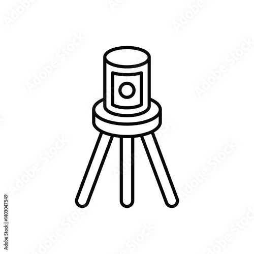 Laser Level Icon vector stock illustration