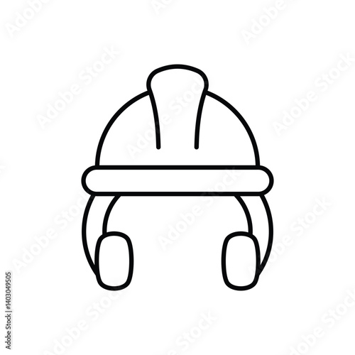 Hard Hat Icon vector stock illustration