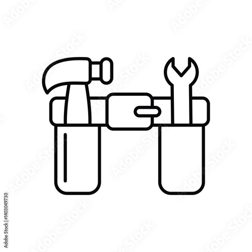 Tool Belt Icon vector stock illustration