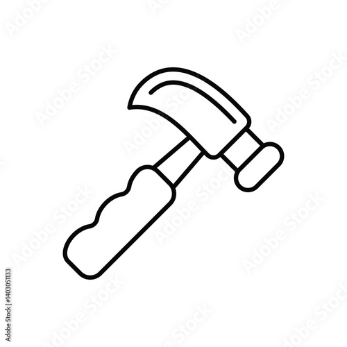 Hammer Icon vector stock illustration