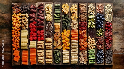 Wallpaper Mural A Rich Tapestry of Gourmet Snacks: An Elegant and Diverse Culinary Arrangement.  Torontodigital.ca