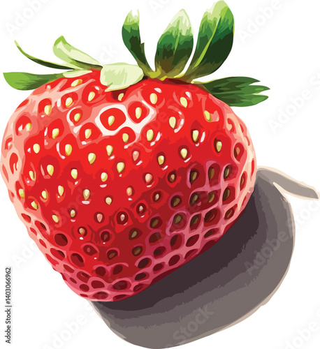 strawberry isolated on white background
