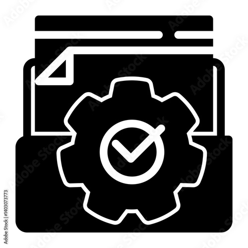 Settings Icon Solid Style for Efficiency Pack Icon Themes
