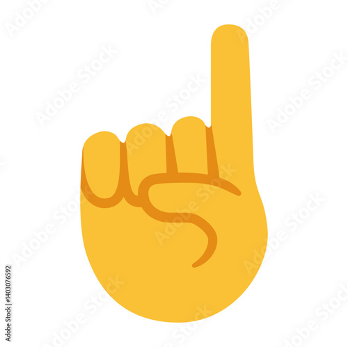 Pointing Up (Yellow)
