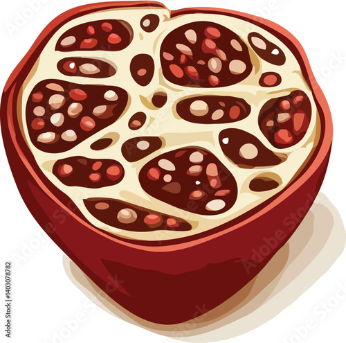 pomegranate vector art