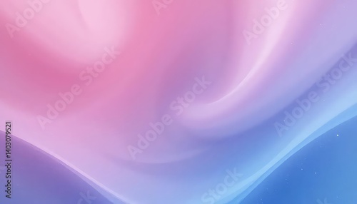 Serene Pastel Waves: Abstract Fluid Art in Soft Pink and Blue