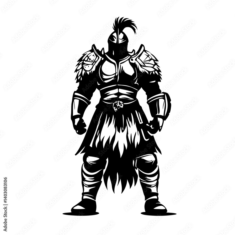 Powerful Medieval Knight Armor Illustration Suitable for Tattoos and Fantasy Artwork Powerful Medieval Knight Armor Illustration Suitable for Tattoos and Fantasy Artwork