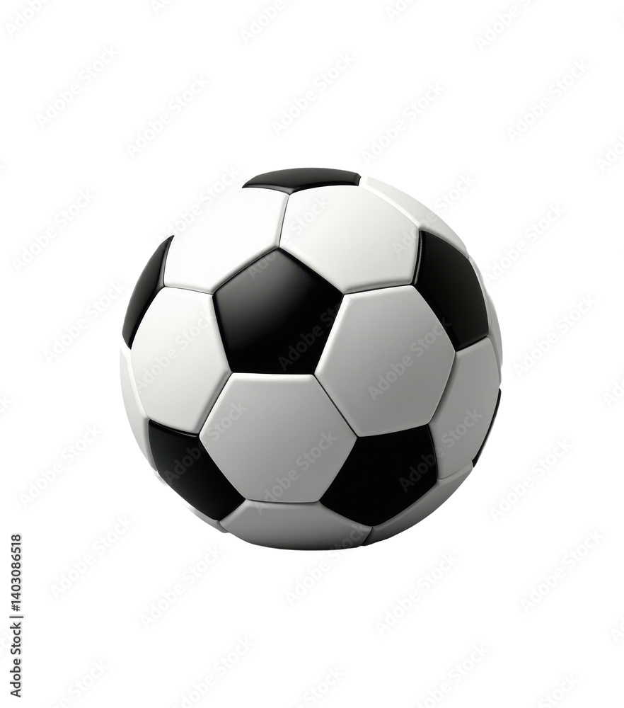 Soccer Ball, Black & White, Realistic, Transparent Background Soccer Ball, Black & White, Realistic, Transparent Background