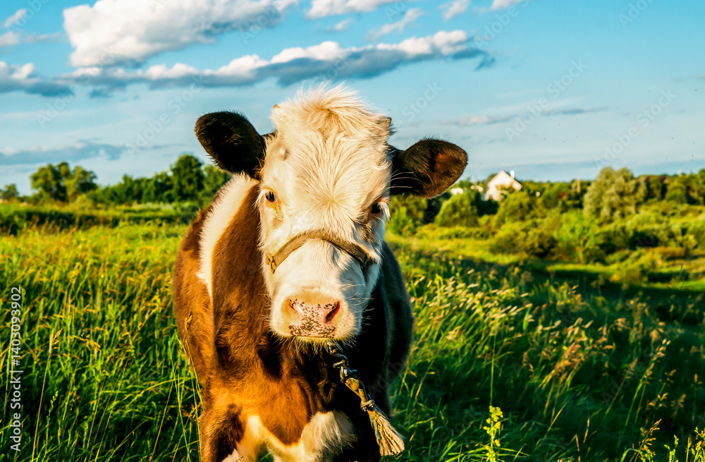 cow on the meadow