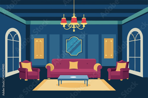 living room interior with fireplace